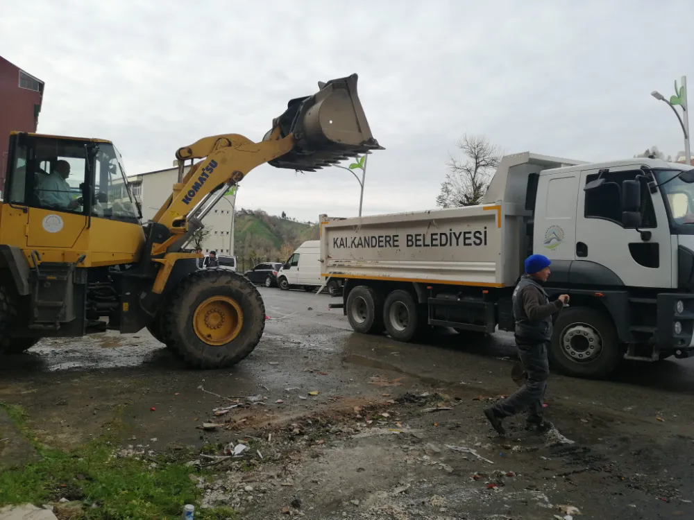 Kalkandere Ziraat Odası Çevre Düzenlenmesi Kalkandere Belediyesi Tarafından Yapıldı