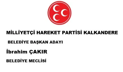 MHP Kalkandere Mart 2024 Yerel Seçimleri Aday Listesi 