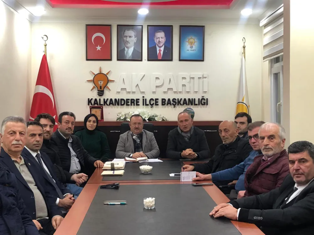 Kalkandere Ak Parti haftalık olağan yönetim kurulu toplantısını icra etti