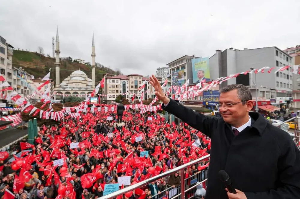 CHP Genel Başkanı Özgür ÖZEL Pazar İlçesinde Miting Yaptı