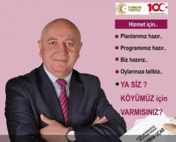 Çağlayan Köyü Muhtar Adayı Süleyman UÇAR 