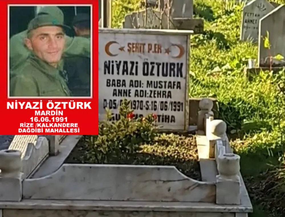 Kalkandere Şehitlerimizden Niyazi ÖZTÜRK