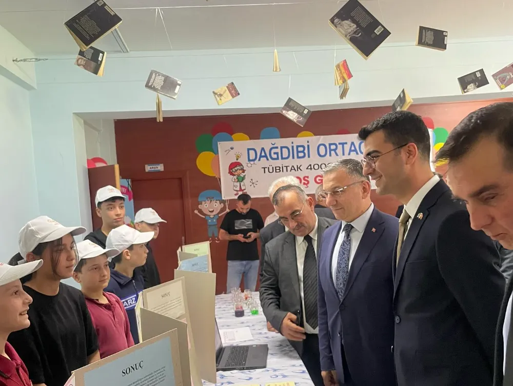 Dağdibi Ortaokulu’nda 4006 Bilim Fuarı Yapıldı