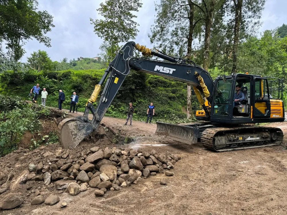 Kalkandere OSB ve Kalkandere Adliyesi, Bağlantı Yolu Çalışmaları Devam Ediyor