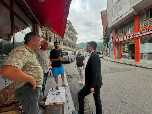 Kalkandere Kaymakamı Sayın Alpay DİNCEL, Esnaf Ziyaretleri Yaptı