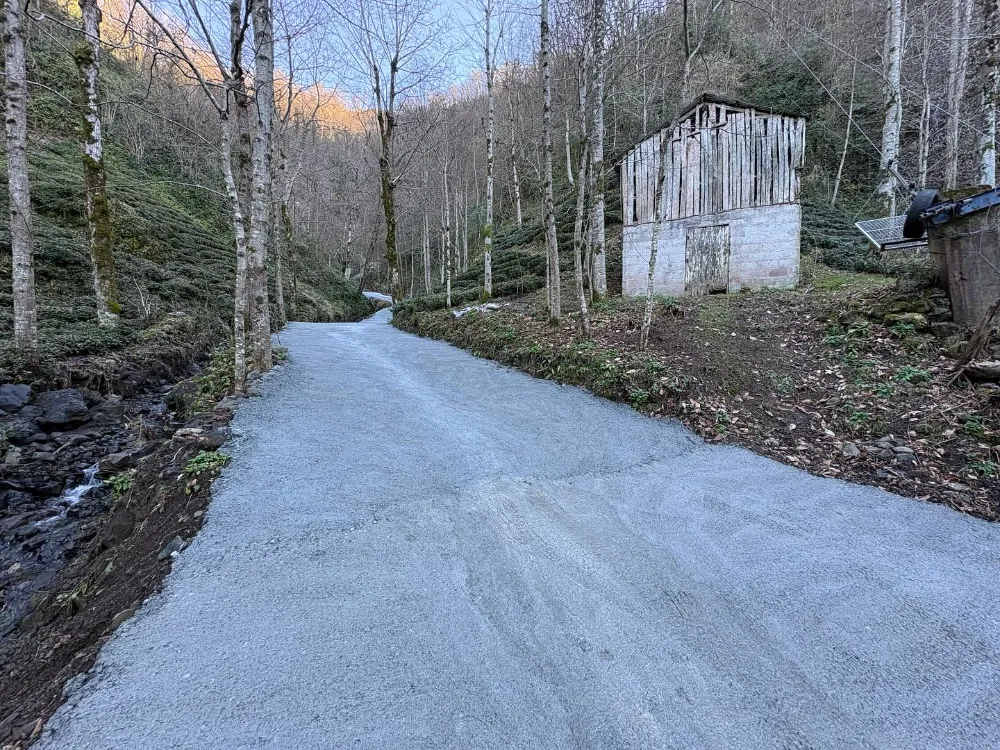 Kalkandere Cevizlik Mahallesi Değirmen Yolu Betonlama Çalışmaları Tamamlandı