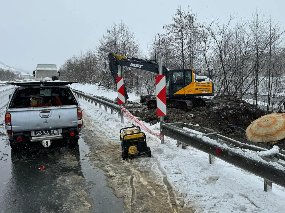 Andon İçme Suyu Hattında Arıza!