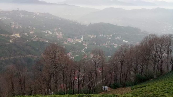 16 Mart 2020 Kalkandere'den kar manzaraları