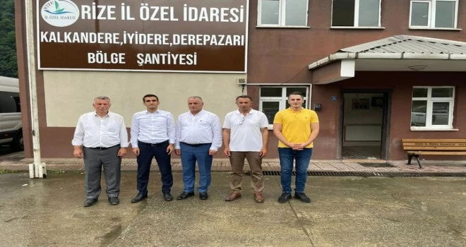 AÇIKGÖZ İl Özel İdaresi Kalkandere şantiyesini ziyaret etti