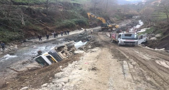 Kalkandere de iş kazası meydana geldi