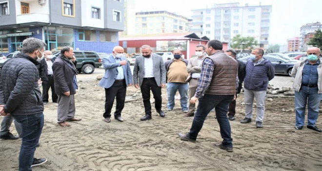 ARDEŞEN ŞEHİR MERKEZİN’DE ALT YAPI TAMAM SIRA ÜST YAPIDA