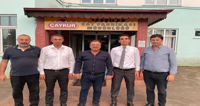 Kaymakamımız Sayın Ahmet AÇIKGÖZ ilçemiz Taşçılar çay fabrikasını ziyaret etti