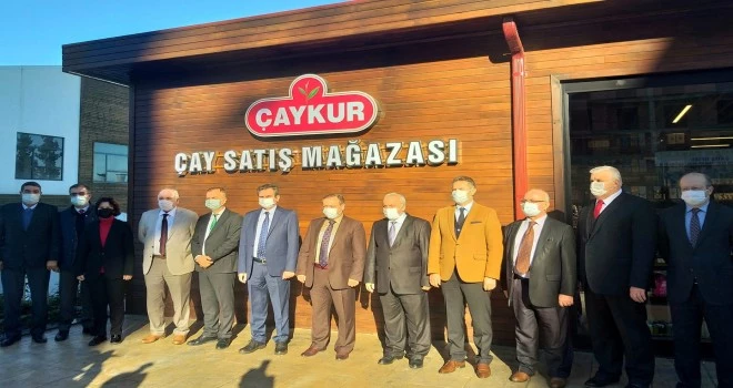 ÇAYKUR’UN EN BÜYÜK ÇAY SATIŞ MAĞAZASI TAŞLIDERE’DE HİZMETE AÇILDI