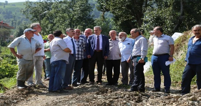 Rize Valisi Bektaş, Kırklartepe Köyünde İncelemede Bulundu