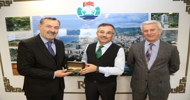 RİZE BEMBİRSEN BAŞKANINDAN VALİ ÇEBER’E ZİYARET