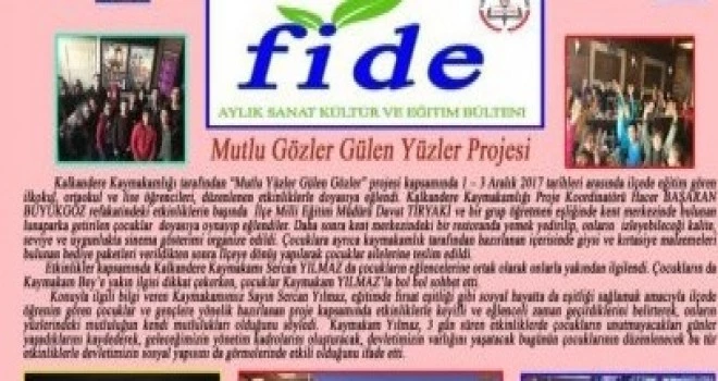 FİDE YAYIN HAYATINA BAŞLADI