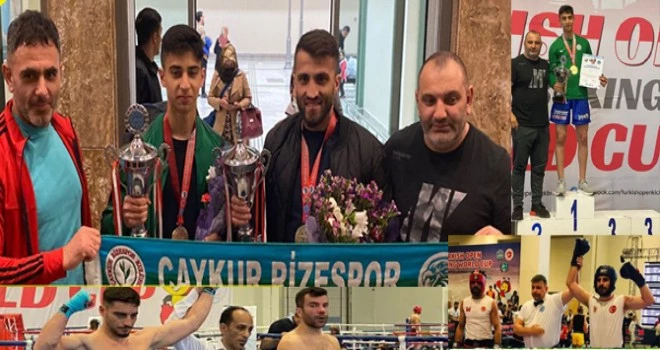 Çaykur Rizespor Kick Boks Takımı Madalyaları Topladı