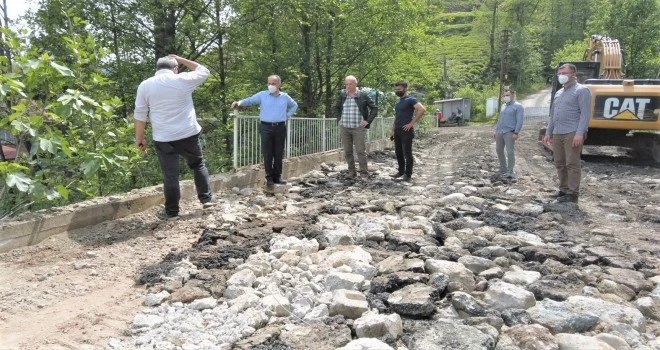 RİZE KAVAKLI, HALATÇILAR, KALE MAHALLELERİ ANA YOLGÜZERGAHI YENİLENİYOR