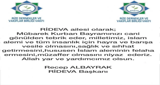 Rideva başkanı Recep Albayrak