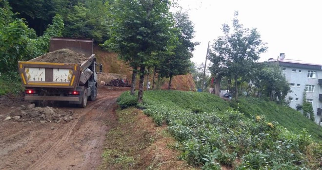 Kalkandere Yokuşlu Köyü Yeni Yol Bakım Çalışmaları