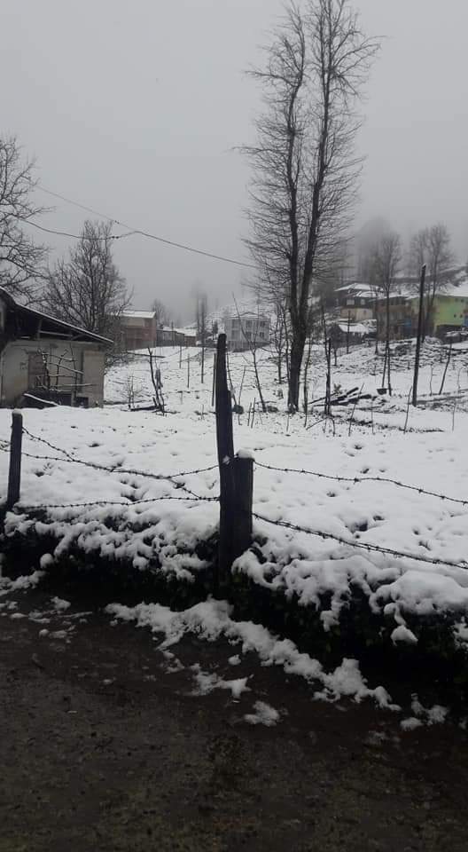 16 Mart 2020 Kalkandere'den kar manzaraları