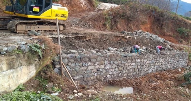 Kalkandere Yokuşlu Köyü Çalışmalar Sürüyor