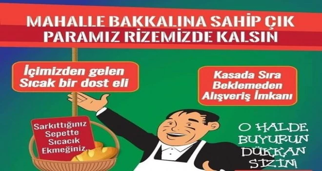 Bayram alışverişlerimizi yerel esnafımızdan yapalım