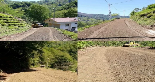 Esentepe köyünde yol yapım ve bakım çalışmaları