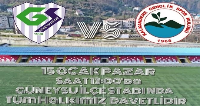 Haydi Maça Güneysu Spor-Kalkandere Spor