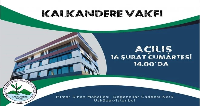 Kalkandere Vakfı Yeni binası Cumartesi Açılıyor