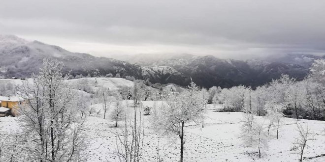 16 Mart 2020 Kalkandere'den kar manzaraları