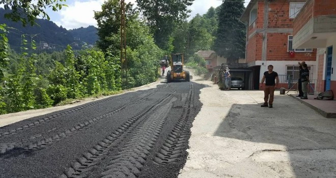 Kalkandere Belediyesi Adalar Mahallesi Asfaltlama