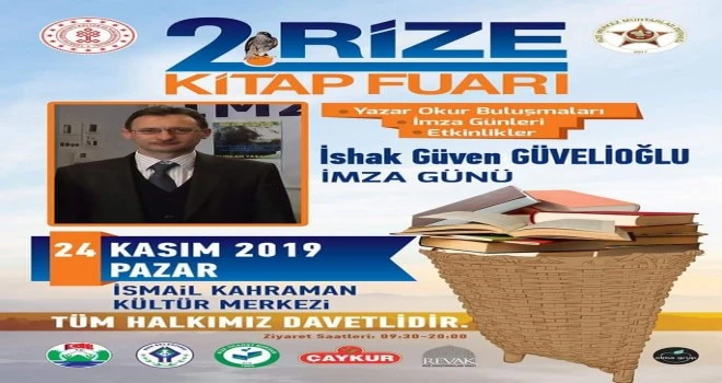 İshak Güven Güvenoğlu Rize kitap fuarında