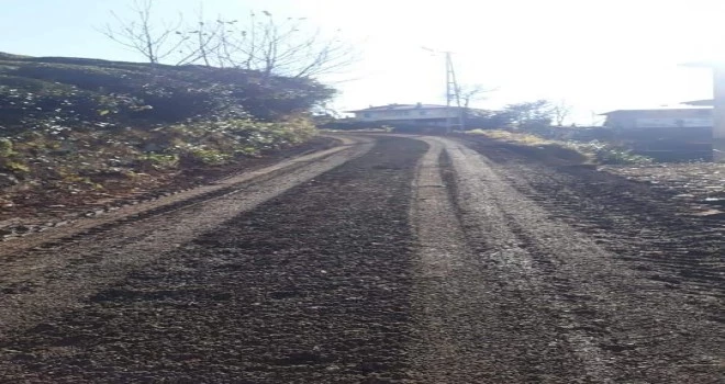 İnci ve Pınar köylerinde yol çalışması