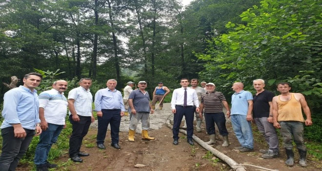 BETON LANMAMIŞ YOL KALMAYACAK ÇAĞLAYAN KÖYÜ BOTONLANDI