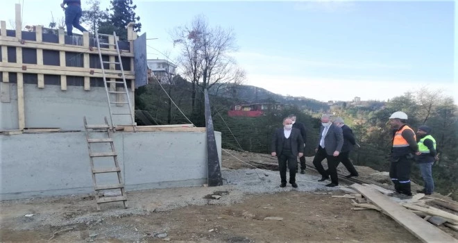 RİZE BELEDİYESİNİN ELEKTRİK SANTRAL İNŞAATI DEVAM EDİYOR