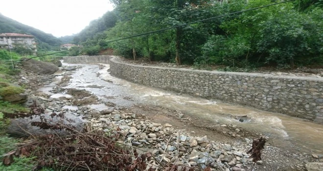  Kalkandere Esendere Köyünde Dere Islahı Çalışmaları