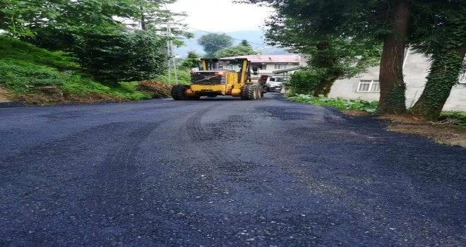 Yokuşlu köyü yol çalışmaları devam ediyor