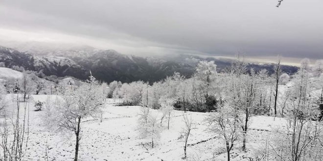 16 Mart 2020 Kalkandere'den kar manzaraları