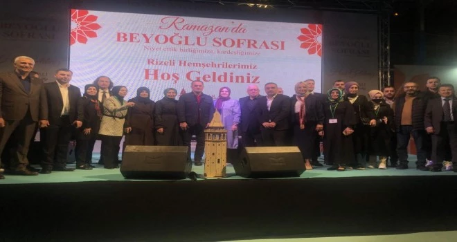 RİZELİLER, BEYOĞLU’NDA DÜZENLENEN İFTAR PROGRAMINDA BULUŞTU