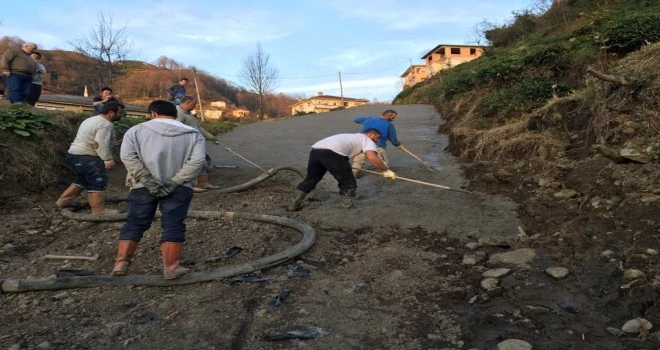 Kalkandere Çağlayan Köyü Yol Çalışmaları