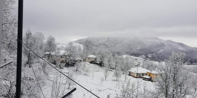 16 Mart 2020 Kalkandere'den kar manzaraları