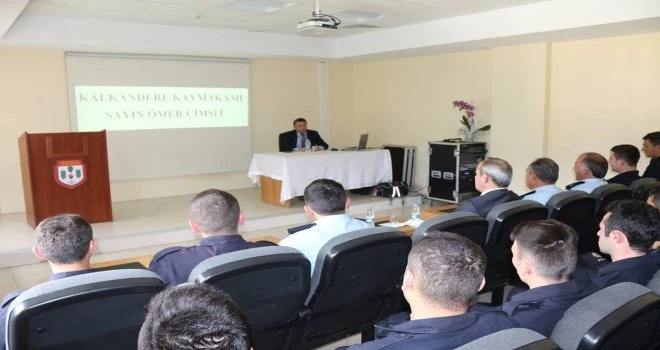 Kalkandere Kaymakamı Polis Okulu Ziyareti