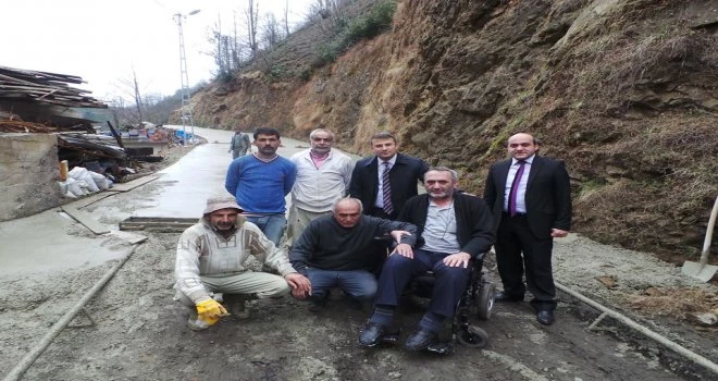 Kalkandere Köyleri Yol Betonlama Çalışmaları